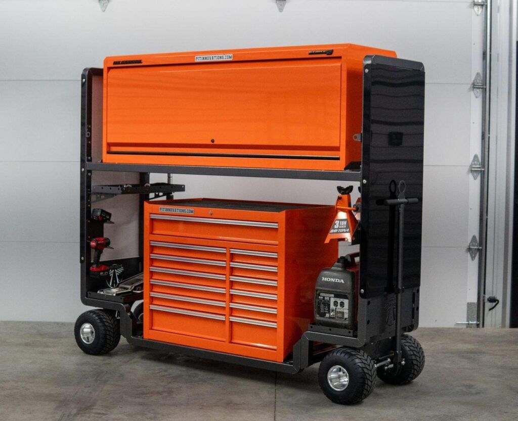 Bare Modular Cart Chassis with Steering System - Pit Innovations